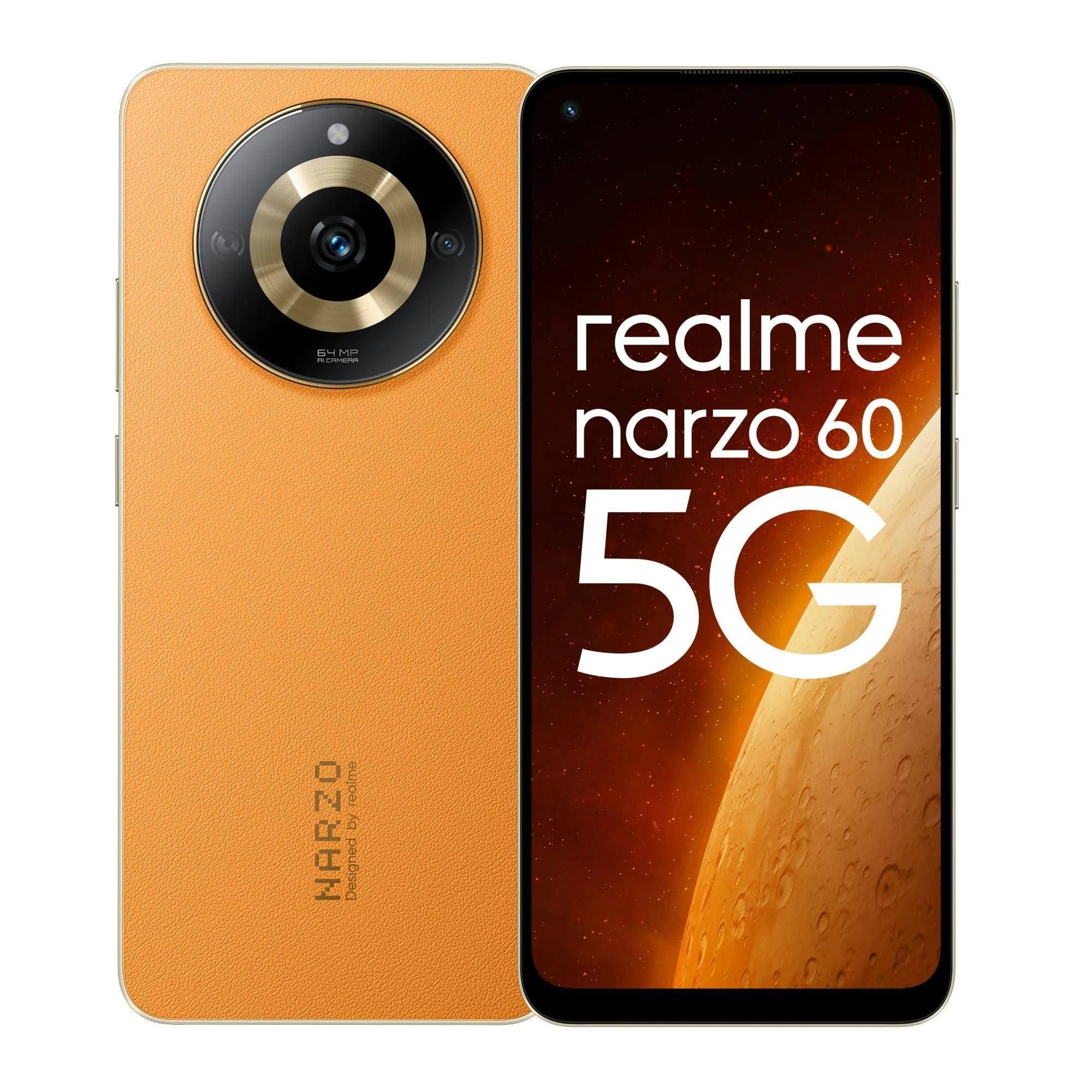 narzo 60 5G Mars Orange8GB256GB 90Hz Super AMOLED Display Ultra Premium Vegan Lear Design - Image 6