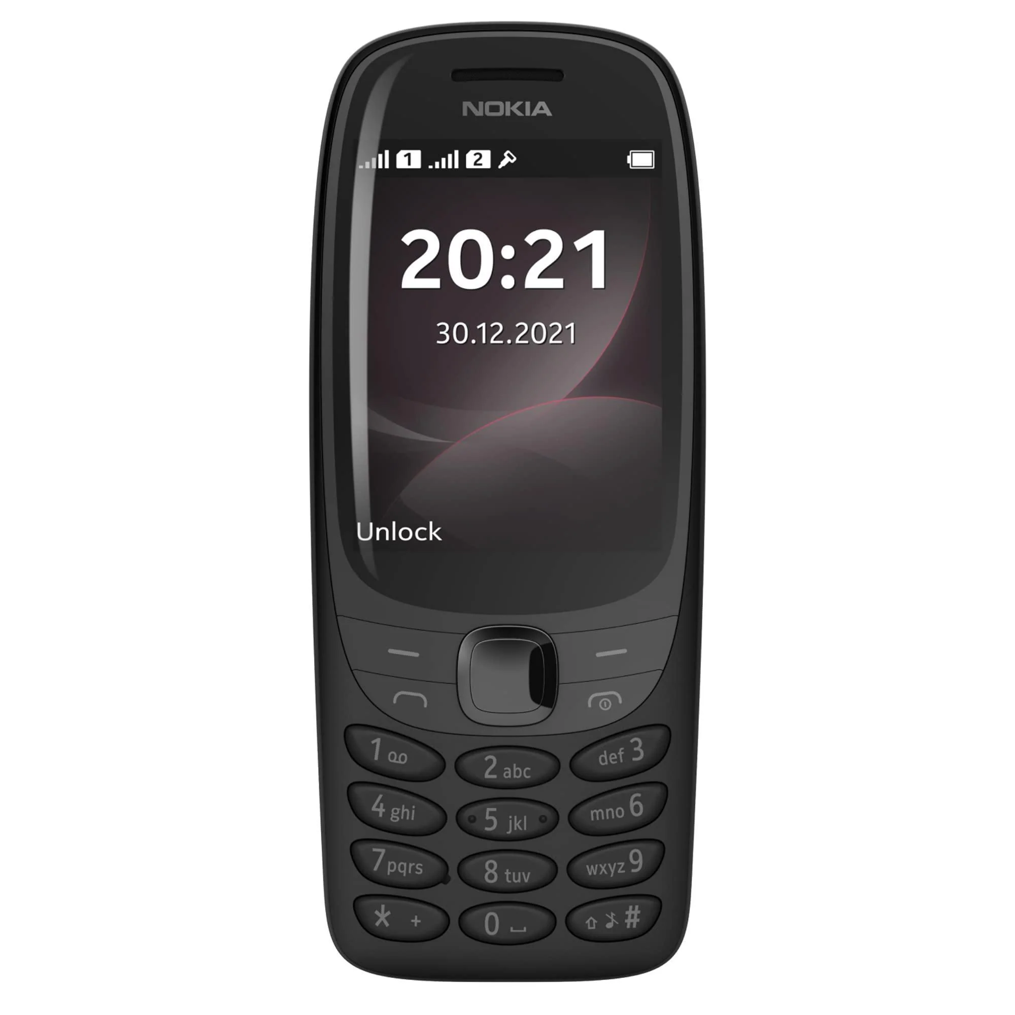 Nokia 6310 Dual SIM Keypad Phone with a 2.8” Screen, Wireless FM Radio and Rear Camera with Flash | Black Refurbished
