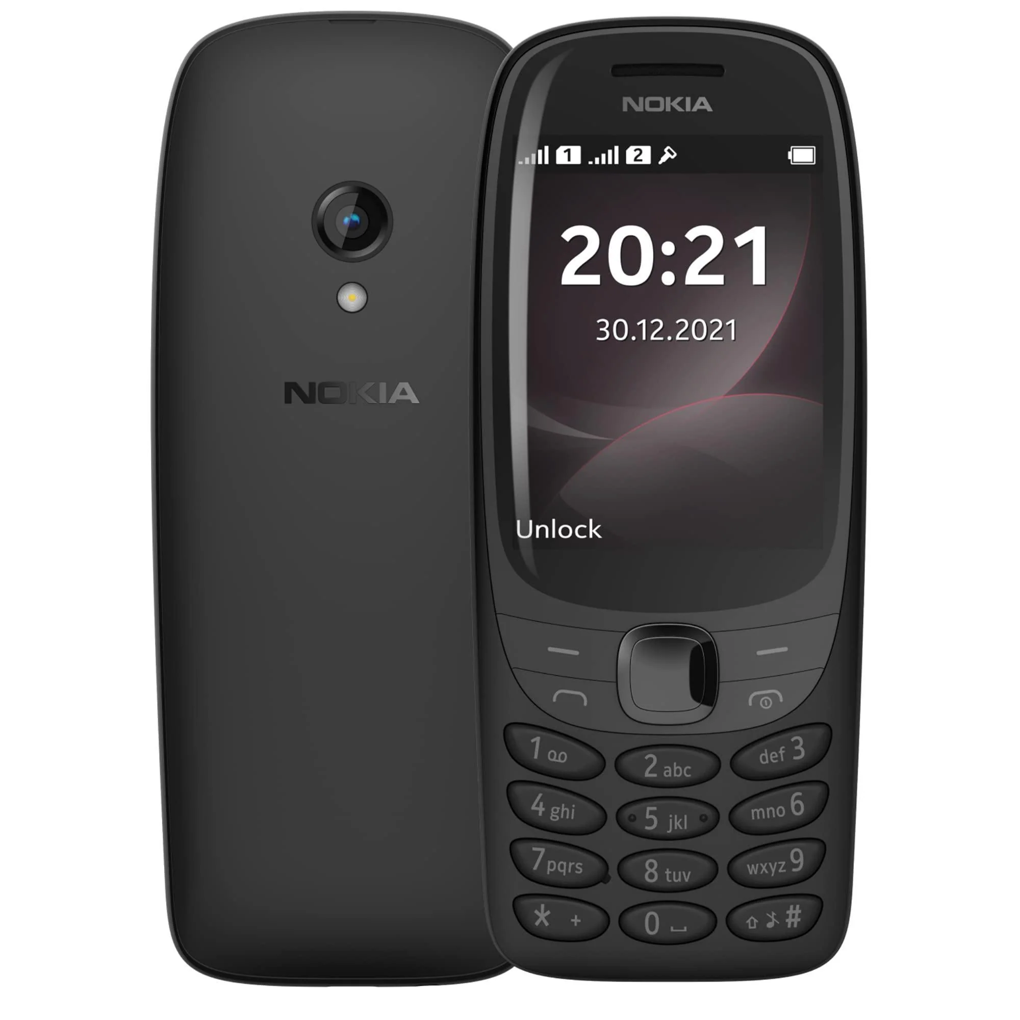 Nokia 6310 Dual SIM Keypad Phone with a 2.8” Screen, Wireless FM Radio and Rear Camera with Flash | Black Refurbished - Image 2