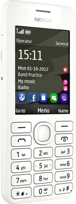 Nokia Asha 206 (White) Refurbished - Image 2