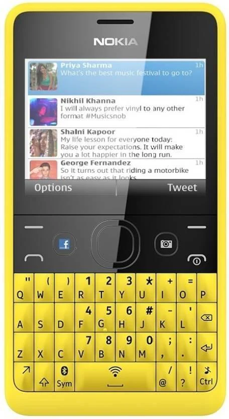 Nokia Asha 210 (Yellow) Refurbished