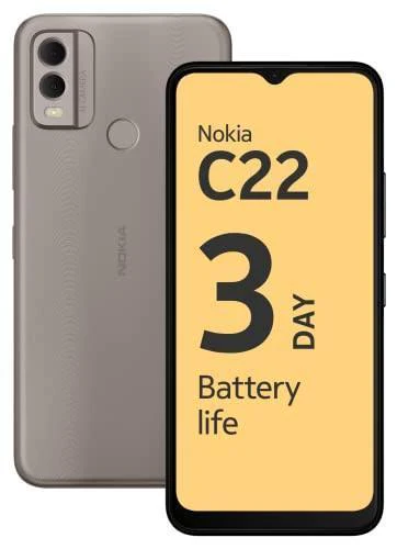 Nokia C22 | 3-Day Battery Life | 4GB RAM (2GB RAM + 2GB Virtual RAM) Refurbished