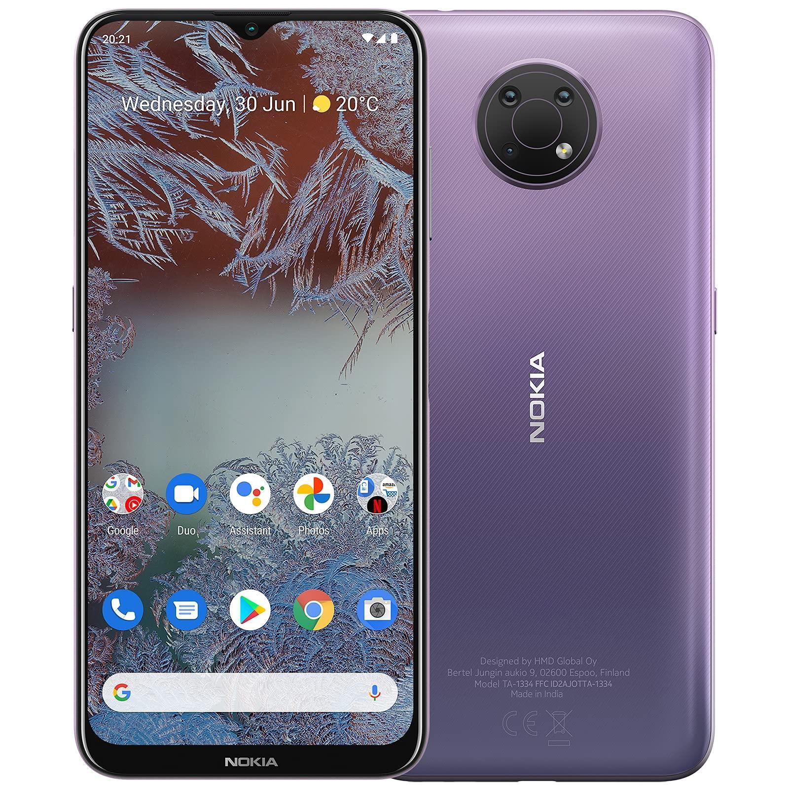 Nokia G10, 6.5” HD+ Screen, 5050 mAh Battery, Triple Camera, 4 + 64GB Memory(Dusk/Purple) Used - Image 4