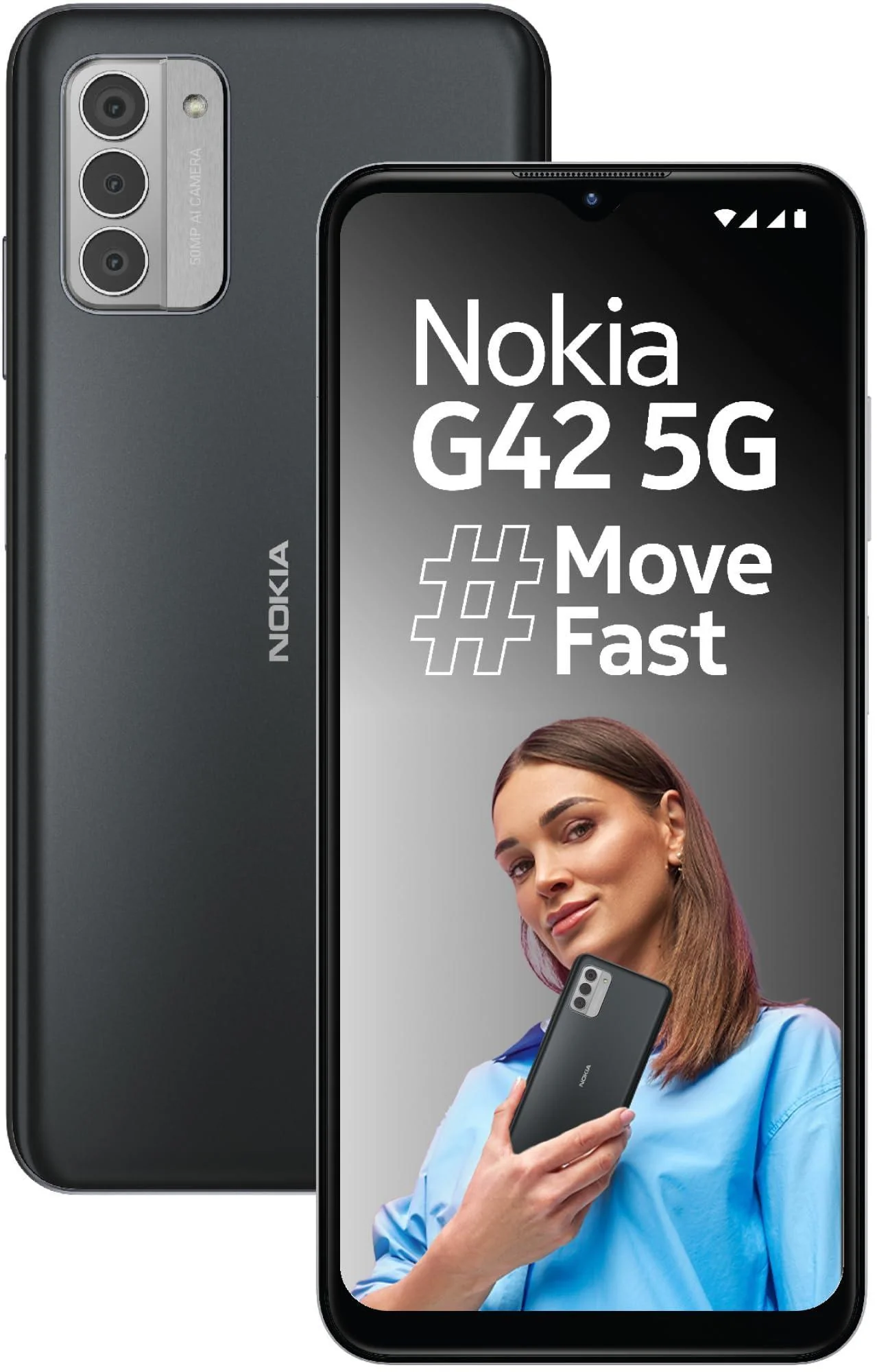 Nokia G42 5G | Snapdragon® 480+ 5G | 50MP Triple AI Camera | 11GB RAM (6GB RAM + 5GB Virtual RAM) Refurbished
