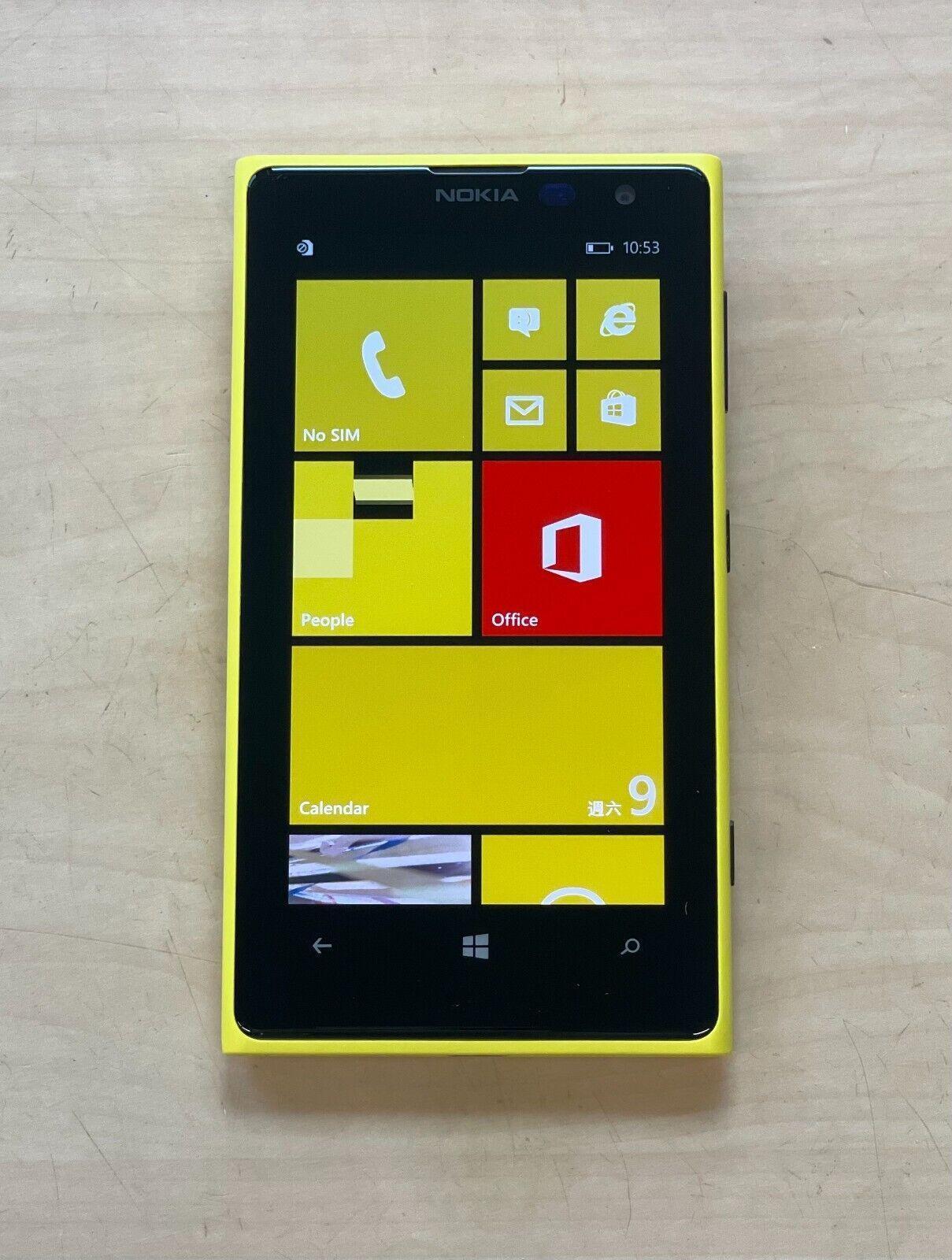 Nokia Lumia 1020 4G LTE Smartphone - 32GB Yellow Refurbished