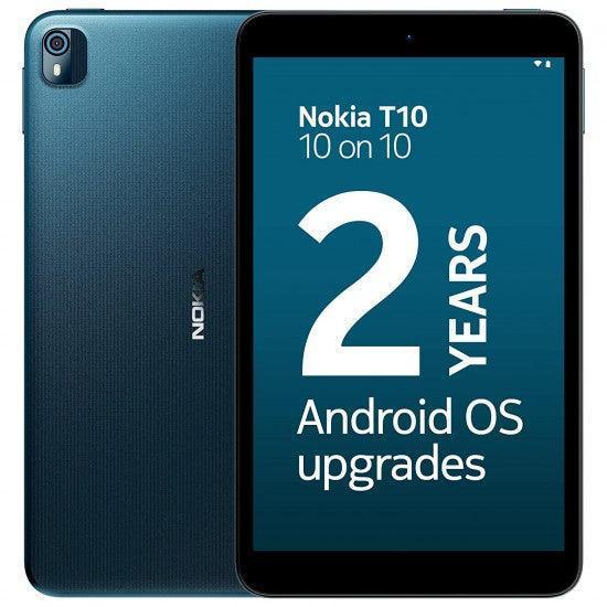 Nokia T10 Android 12 Tablets with 8 HD Display, 8MP Rear Camera, Blue Refurbished
