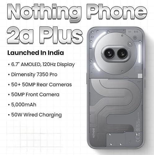 Nothing Phone (2a) Plus (Black, 8GB RAM, 256GB Storage) | Up to 16GB RAM Used - Image 16