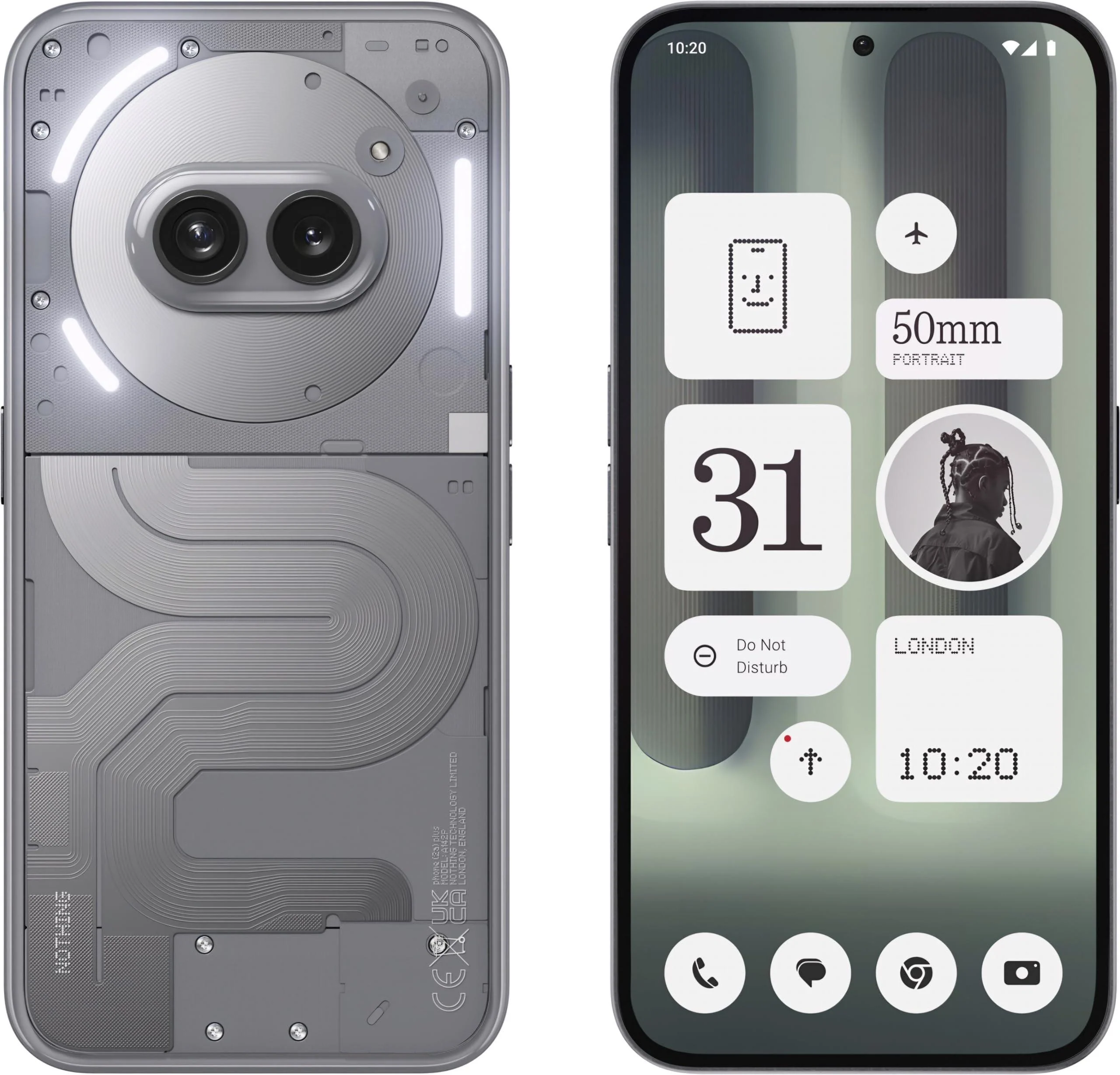 Nothing Phone (2a) Plus (Grey, 8GB RAM, 256GB Storage) Refurbished - Image 3