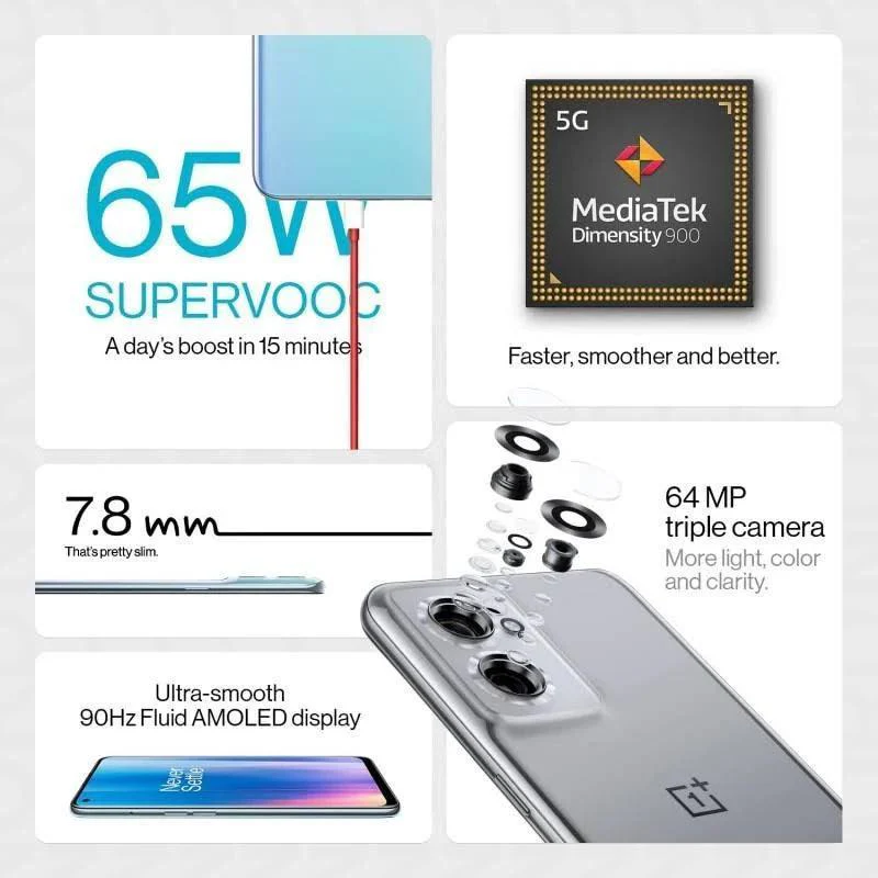 OnePlus Nord CE 2 Lite 5G (128GB, 6GB RAM, Blue Tide) - Image 12