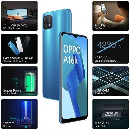 Oppo A16k (Blue, 3GB RAM, 32GB Storage) - Image 3