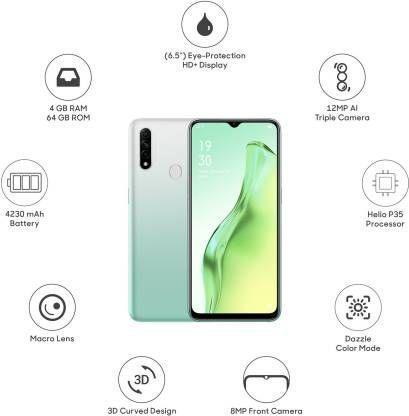 OPPO A31 (Fantasy White, 64 GB) (4 GB RAM) Refurbished - Image 3