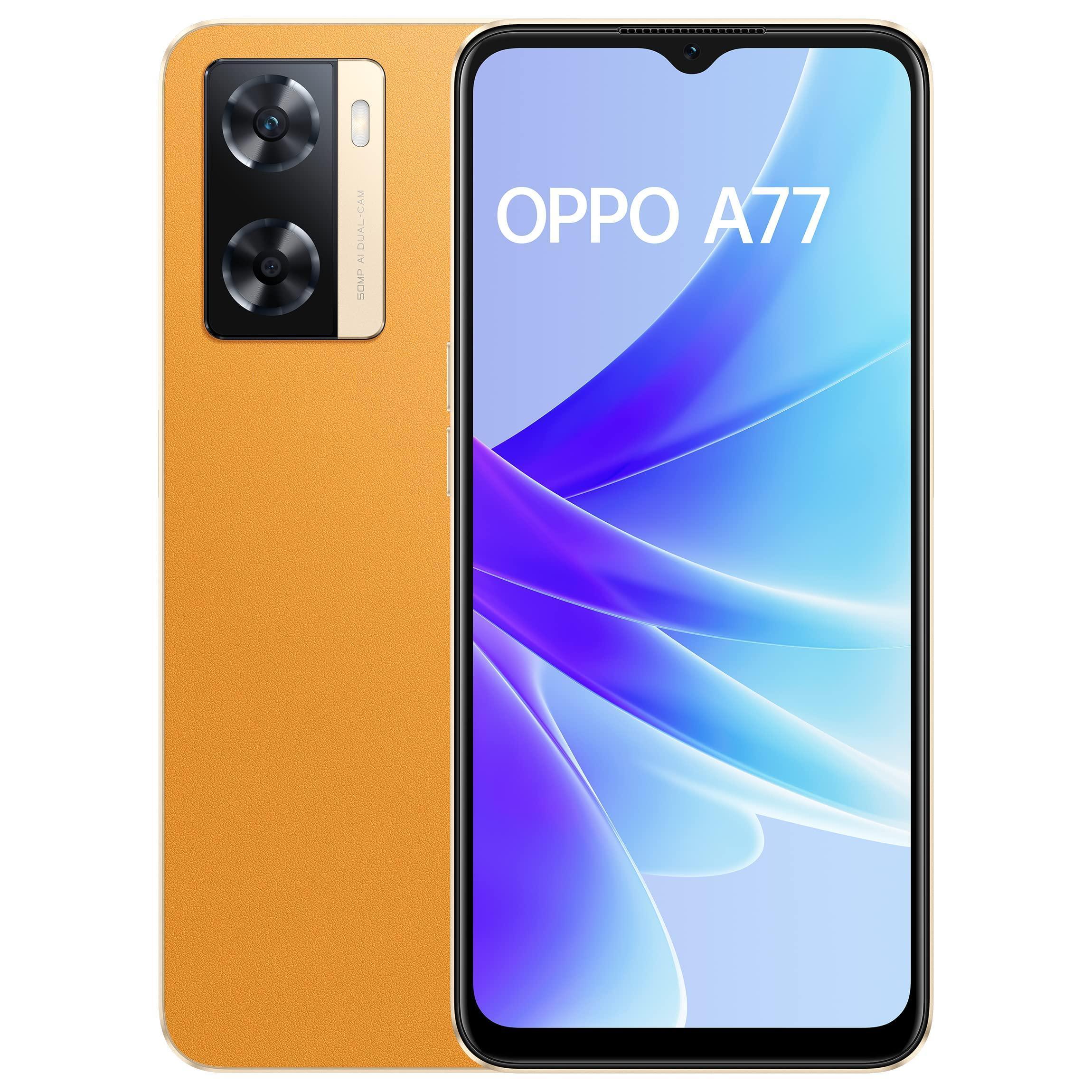 Oppo A77 (Sunset Orange, 4GB RAM, 64 Storage) Refurbished