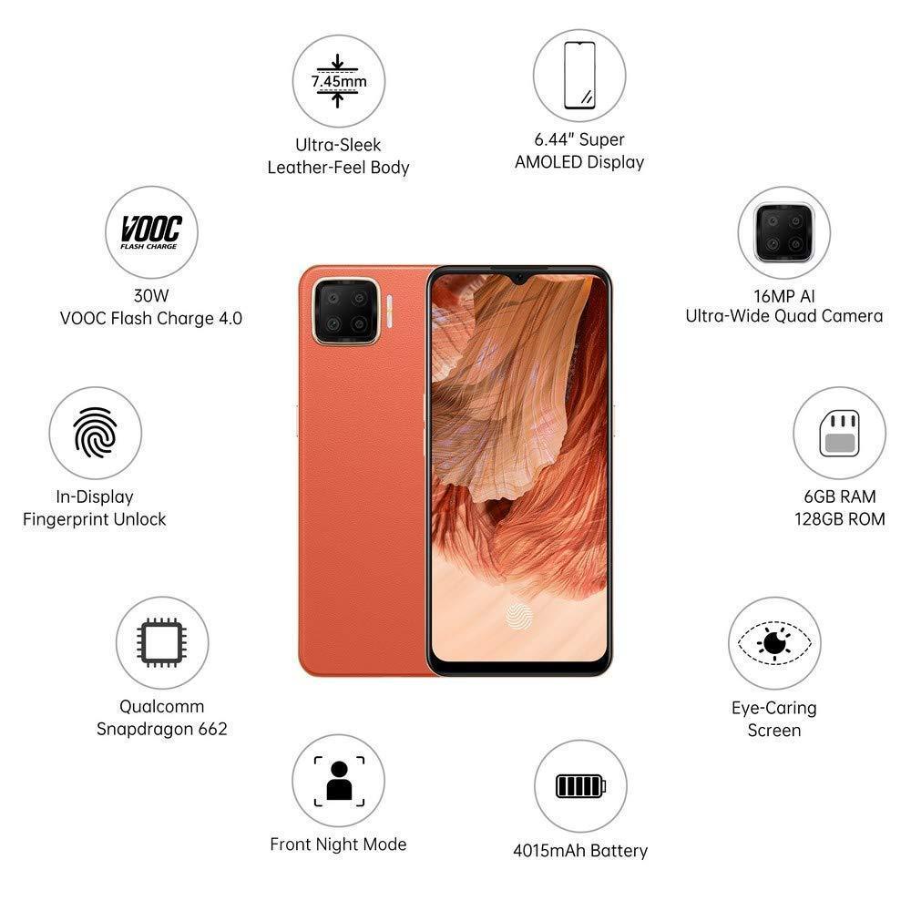 Oppo F17 (Dynamic Orange, 6GB RAM, 128GB Storage) Refurbished - Image 5