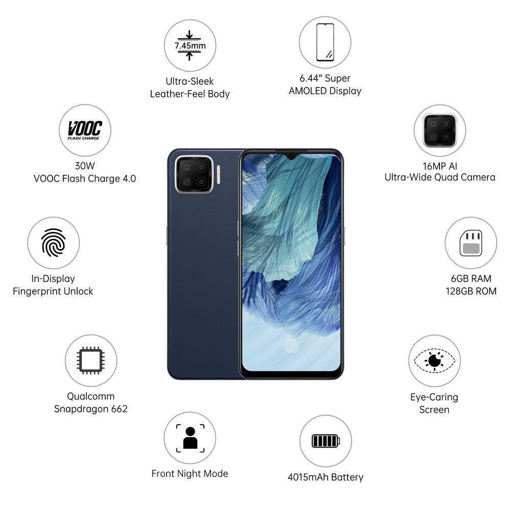 Oppo F17 (Navy Blue, 6GB RAM, 128GB Storage) Refurbished - Image 5