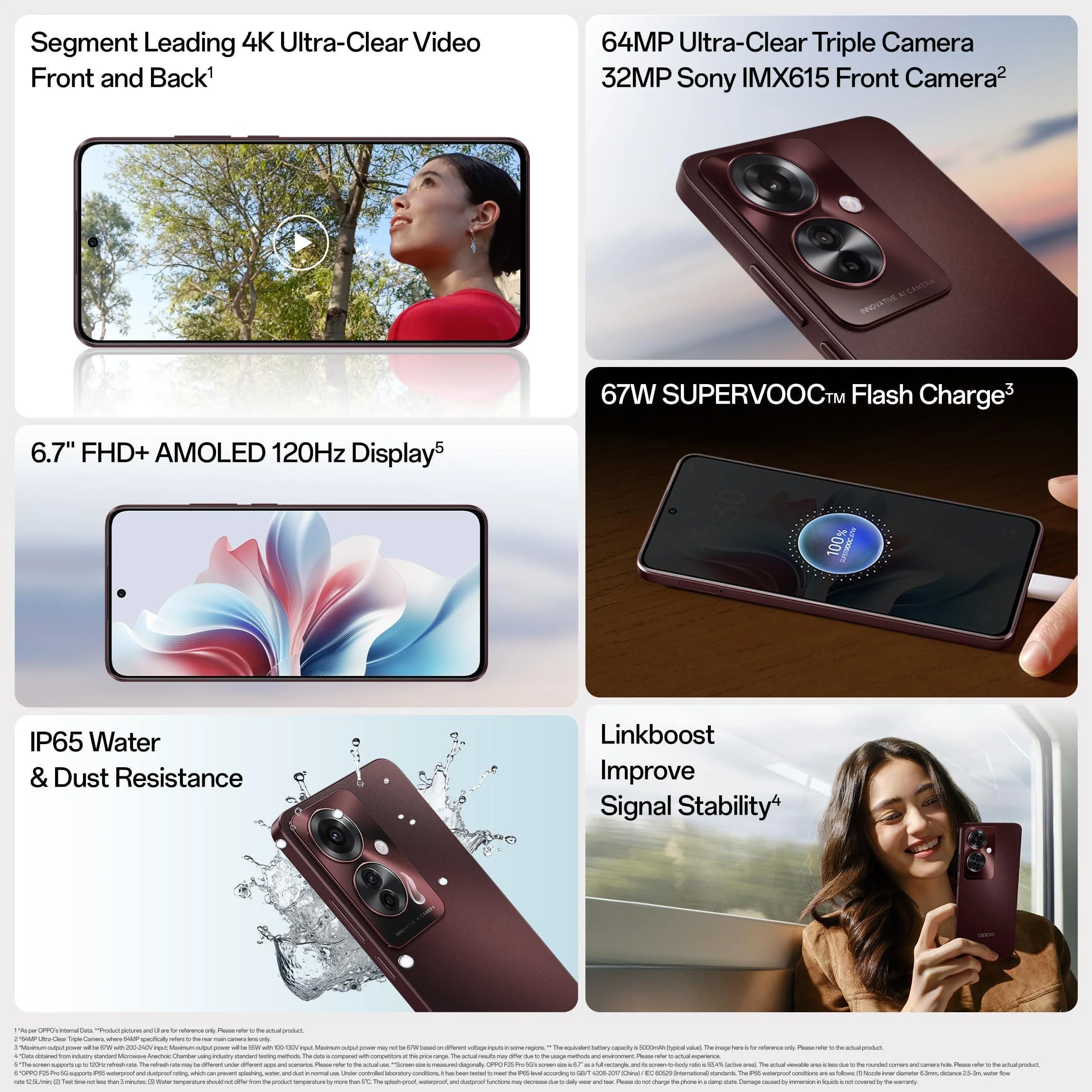 Oppo F25 Pro 5G (Coral Purple, 8GB RAM, 128GB Storage) | with No Cost EMI/Additional Exchange Offers - Image 6