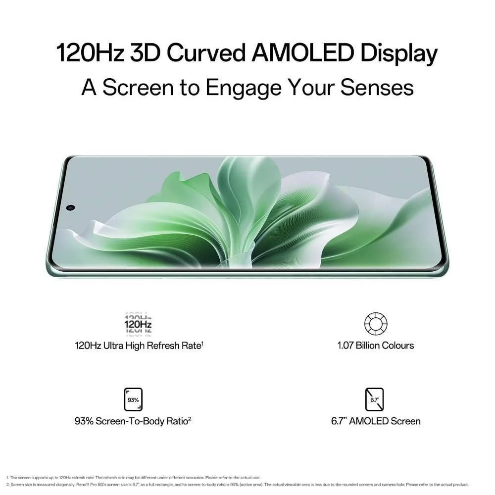 Oppo Reno 11 5G (Rock Grey,128 GB) (8 GB RAM) Refurbished - Image 2