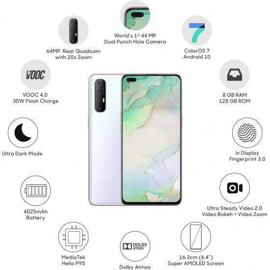 OPPO Reno3 Pro (Sky White, 128 GB) (8 GB RAM) Refurbished - Image 4