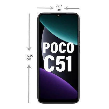 Poco C series C 51 64 GB, 4 GB RAM, Power Black, Refurbished - Image 4