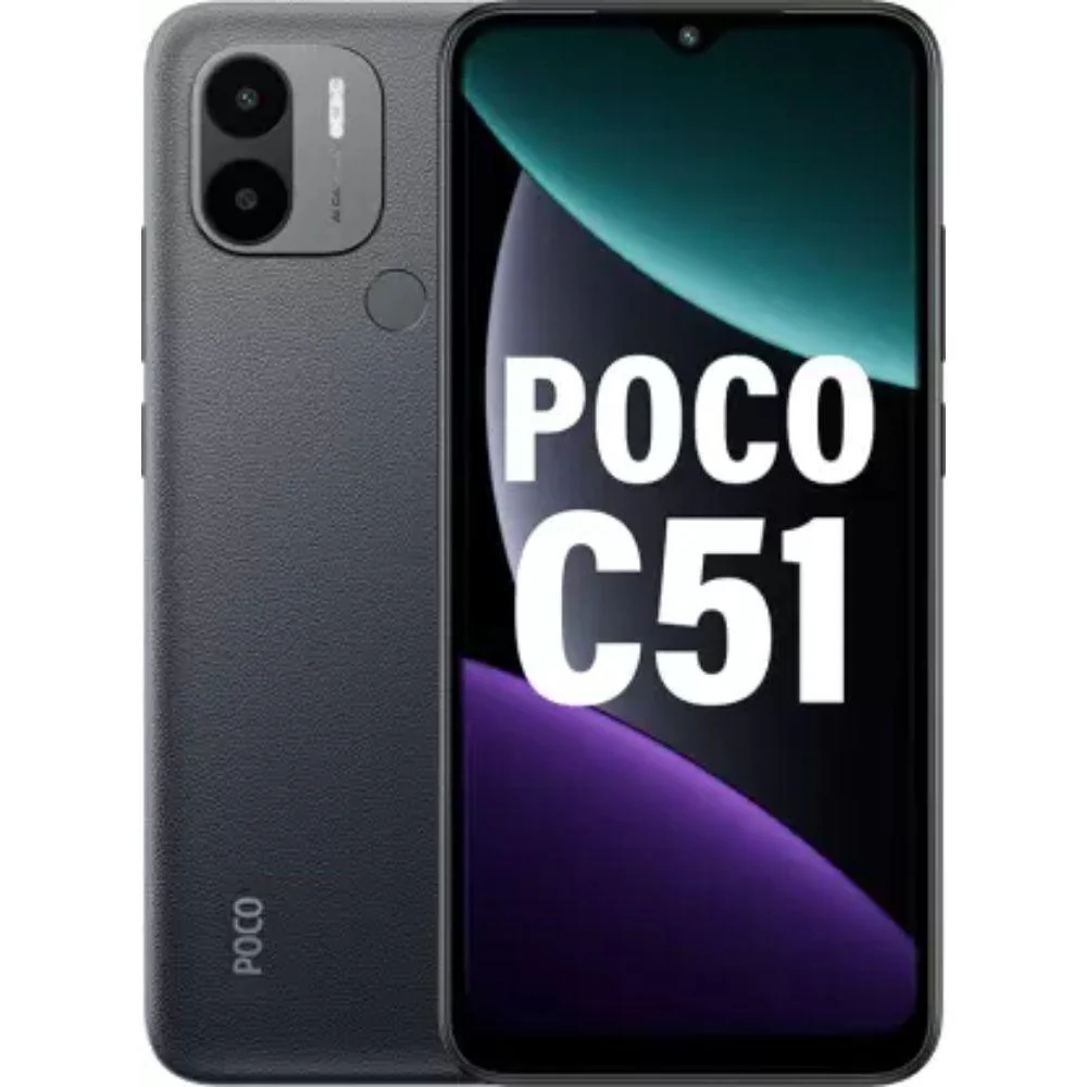 POCO C51 6GB 128GB Power Black smart-phones (Refurbished)