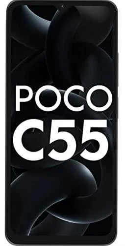 POCO C55 (Power Black, 6GB RAM, 128GB Storage) Refurbished