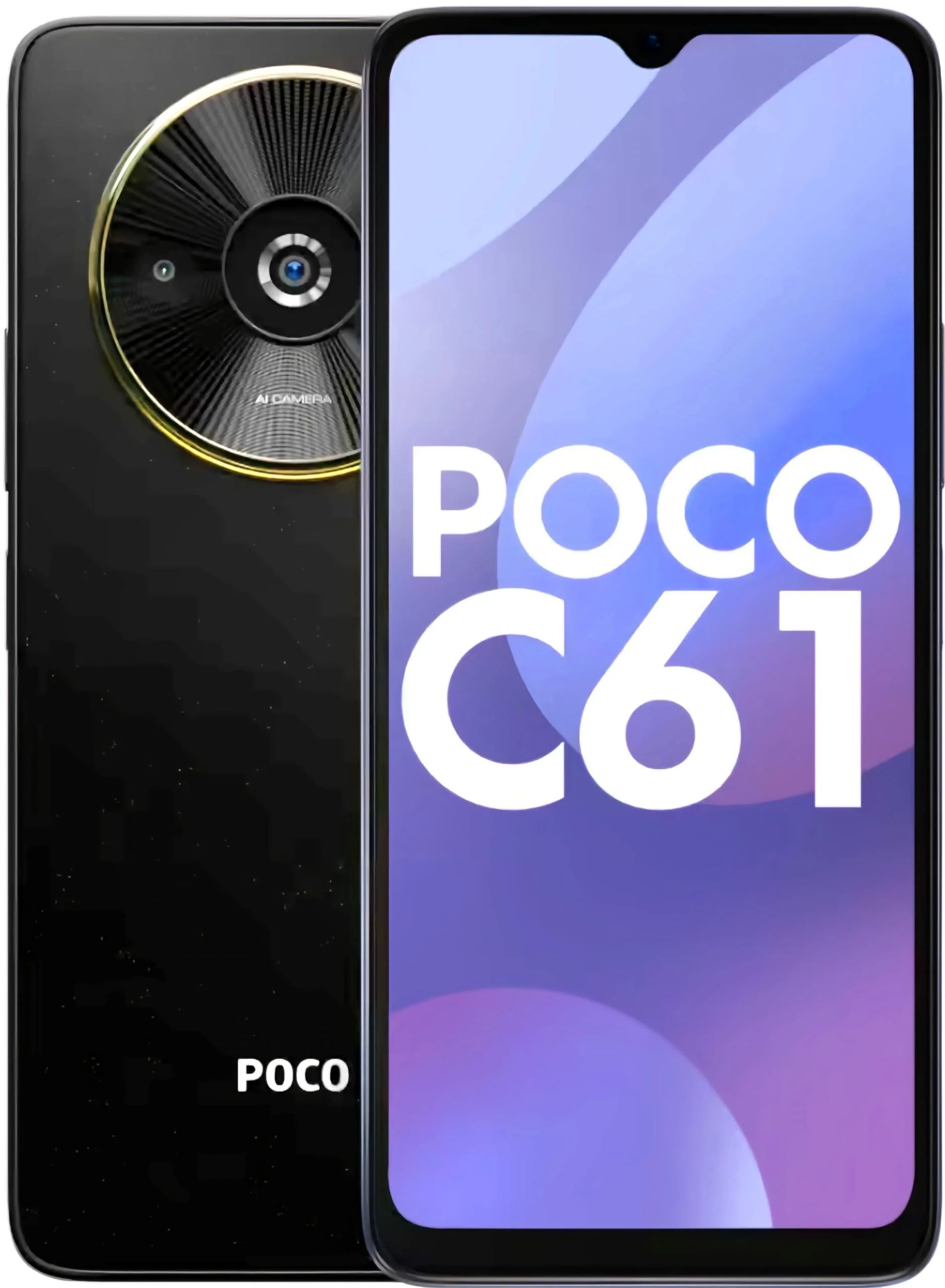 POCO C61 (Diamond Dust Black, 4GB RAM, 64GB Storage) Refurbished