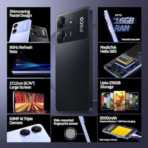 POCO C65 Matte Black 4GB RAM 128GB ROM Preowned - Image 7