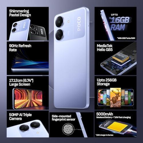 POCO C65 Pastel Blue 6GB RAM 128GB ROM Refurbished - Image 8
