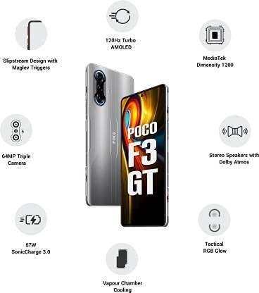 Poco F3 GT (Gunmetal Silver, 256 GB) (8 GB RAM) Preowned - Image 5