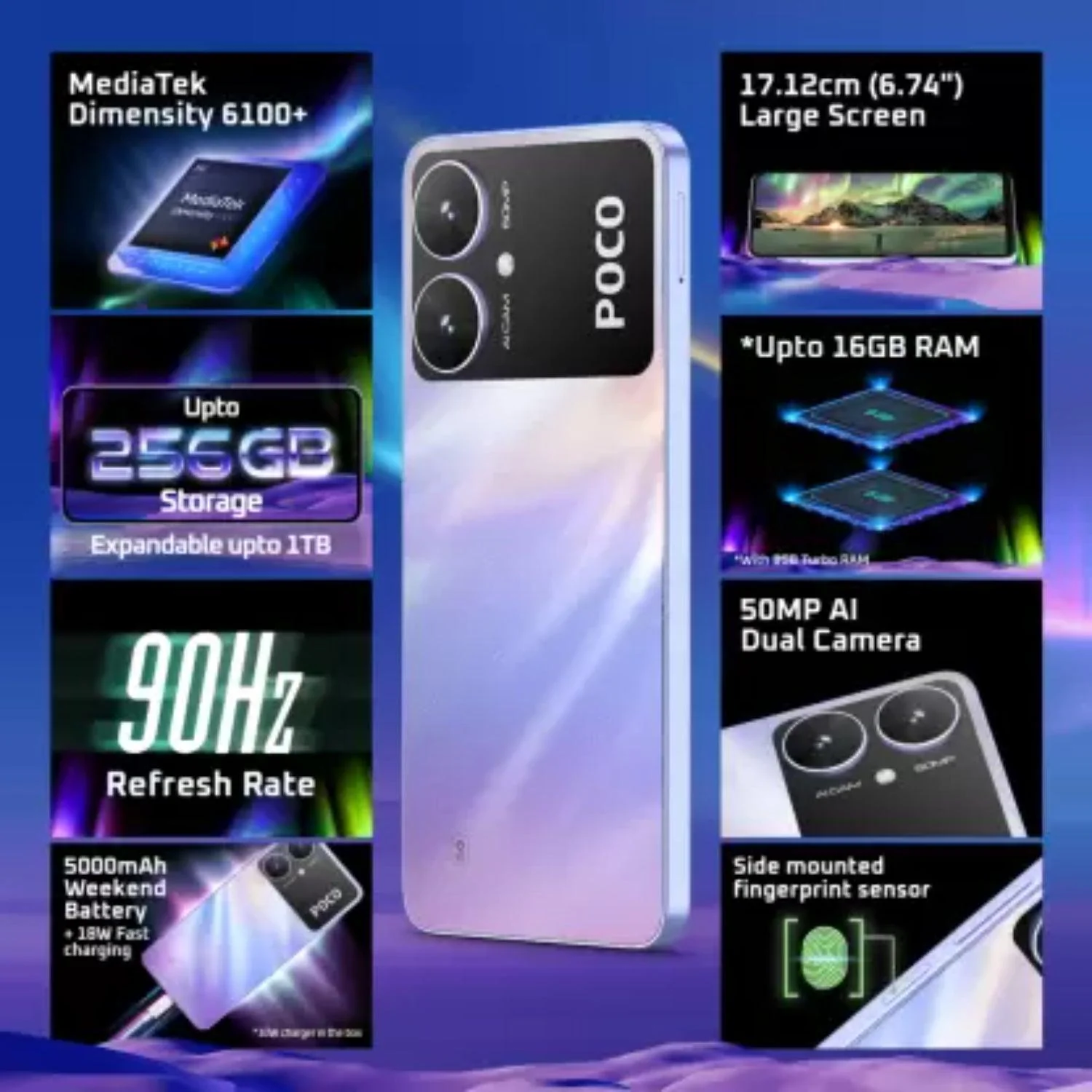 POCO M6 5G 4GB 128GB Orion Blue Preowned - Image 13