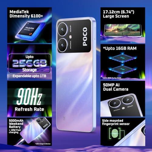 POCO M6 5G (Orion Blue, 4GB RAM, 128GB Storage) Refurbished - Image 2