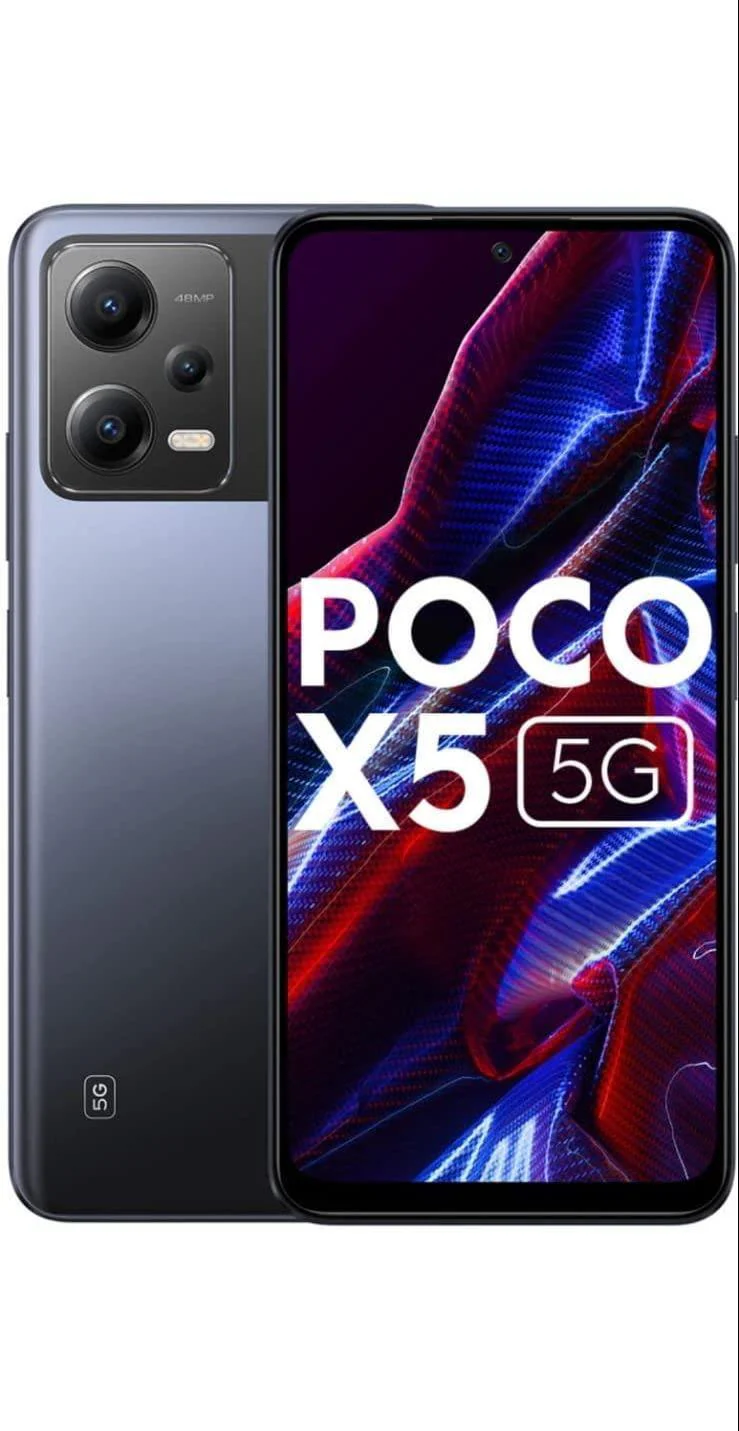 POCO X5 5G (Jaguar Black, 256 GB) (8 GB RAM) Refurbished