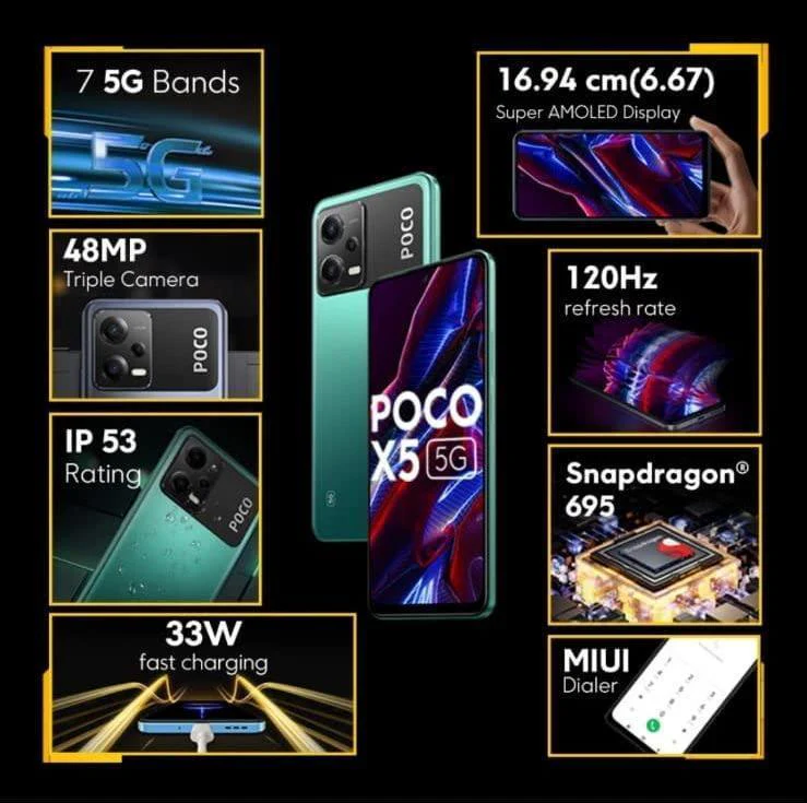Poco X5 5G (Supernova Green, 256 GB) (8 GB RAM) Refurbished - Image 7