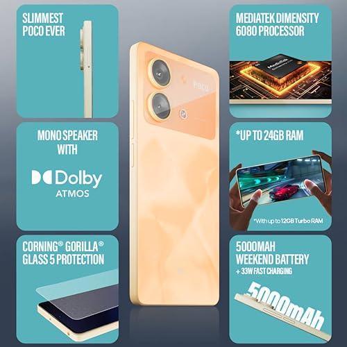 POCO X6 Neo 5G (Martin Orange, 12GB RAM, 256GB Storage) Refurbished - Image 8