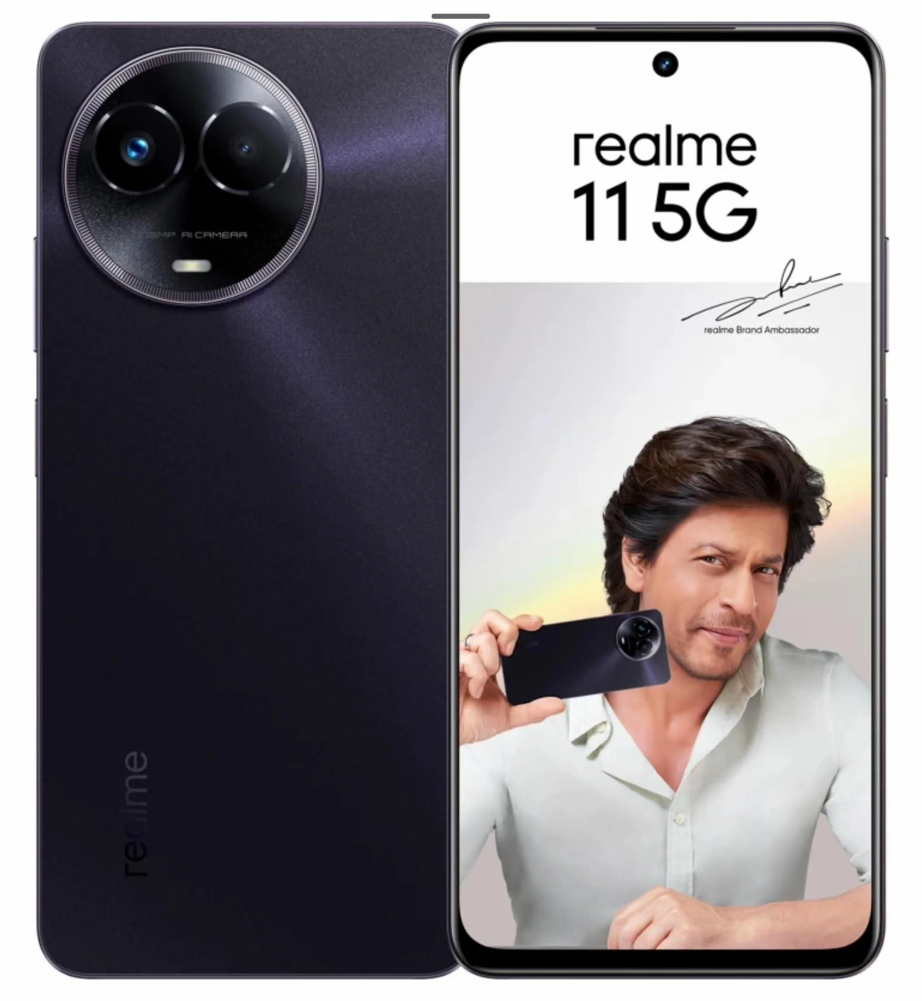 realme 11 5G Glory Black, 8GB RAM, 128GB Storage Preowned