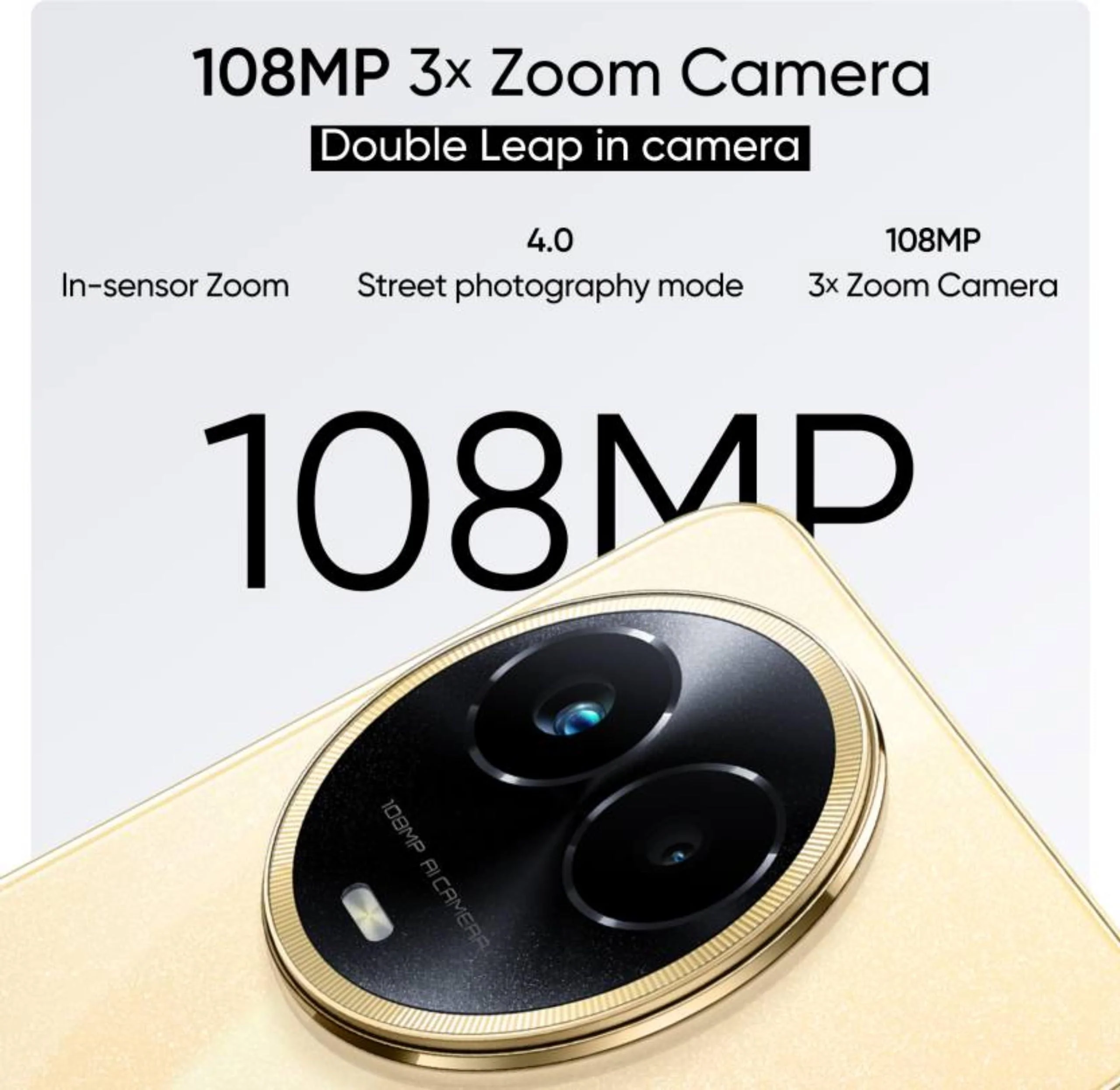 realme 11 5G (Glory Gold, 8GB RAM, 256GB Storage) | Dynamic Ultra Smooth Display | Up to 8GB+8GB Dynamic RAM | 108MP 3× Zoom | 16MP Selfie Camera | Dimensity 6100+ 5G Processor | 67W SUPERVOOC Charge - Image 4