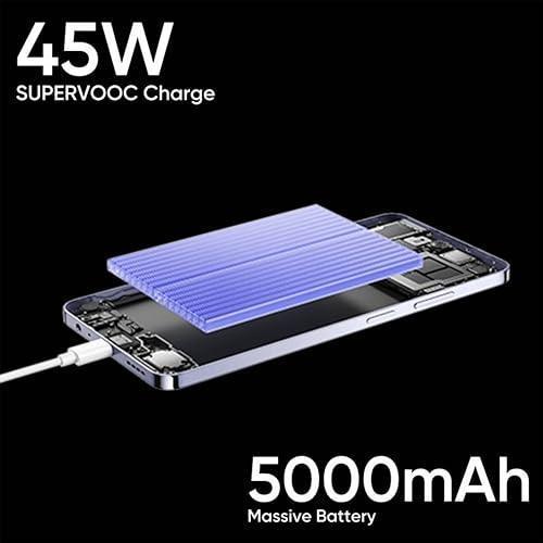 realme 12 5G (Twilight Purple, 8GB RAM 128 GB Storage) | 108 MP 3X Zoom Portrait Camera | Trendy Watch Design | 45 W SUPERVOOC Charge | 5000 mAh Massive Battery | Dual Stereo Speakers | Dynamic Button - Image 6