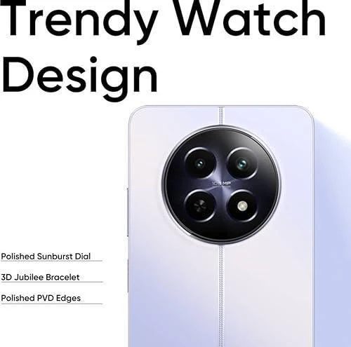 realme 12 5G (Twilight Purple, 8GB RAM 128 GB Storage) | 108 MP 3X Zoom Portrait Camera | Trendy Watch Design | 45 W SUPERVOOC Charge | 5000 mAh Massive Battery | Dual Stereo Speakers | Dynamic Button - Image 8