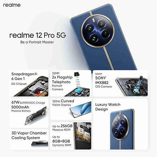 realme 12 Pro 5G (Submarine Blue, 8GB RAM 256 GB Storage) Preowned - Image 6