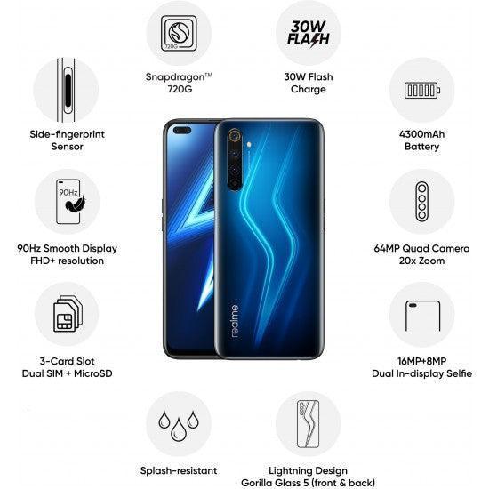 Realme 6 Pro (Lightning Blue, 128 GB) (8 GB RAM) Refurbished - Image 2