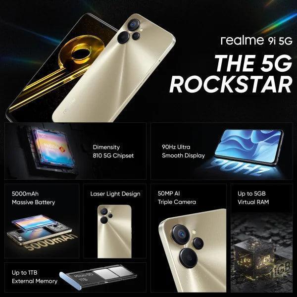 realme 9i 5G (Metallica Gold, 64 GB) (4 GB RAM) Refurbished - Image 6