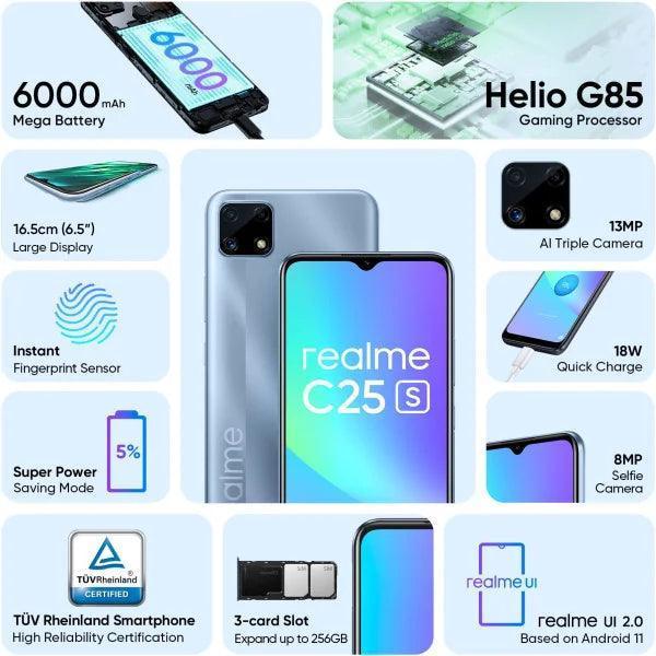 realme C25s (Watery Blue, 128 GB) (4 GB RAM) Refurbished - Image 4