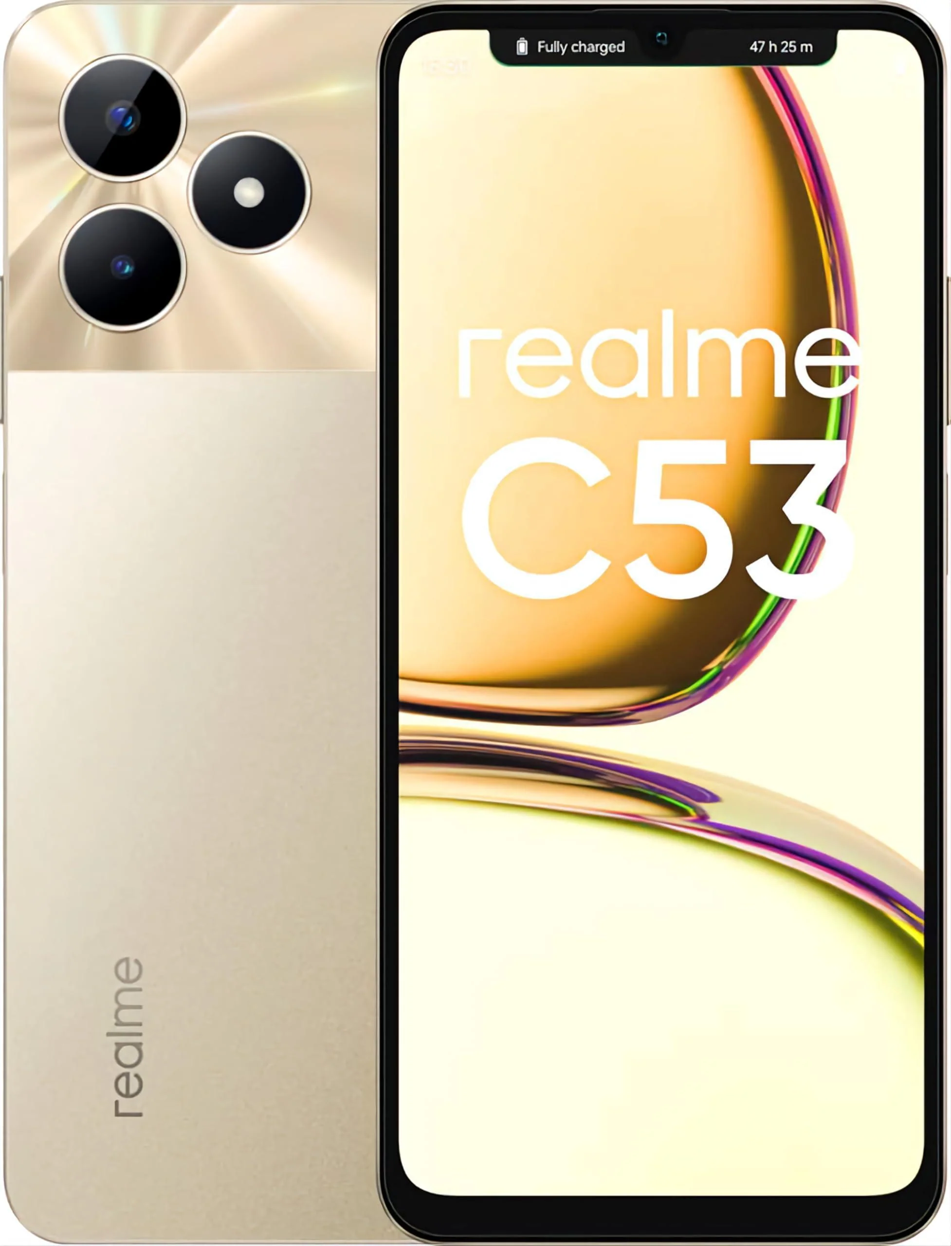 Realme C53 (Champion Gold, 6GB RAM, 128GB Storage) Refurbished