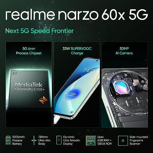 realme narzo 60X 5G (Stellar Green,6GB,128GB Storage) Up to 2TB External Memory Refurbished - Image 5