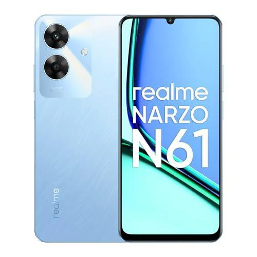 realme NARZO N61 (Voyage Blue,6GB RAM+128GB Storage) 90Hz Eye Comfort Display Refurbished
