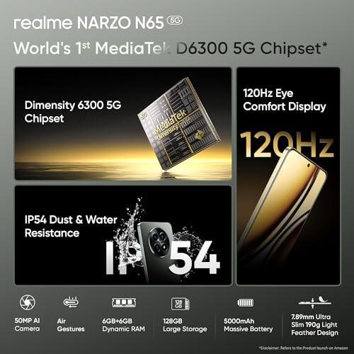 realme NARZO N65 5G (Deep Green 4GB RAM, 128GB Storage) Preowned - Image 7