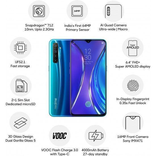 Realme XT (Pearl Blue, 128 GB, 8 GB RAM) Refurbished - Image 3