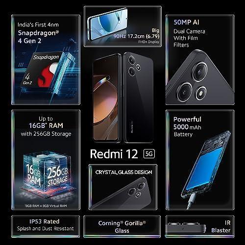 Redmi 12 5G Jade Black 6GB RAM 128GB ROM Used - Image 5