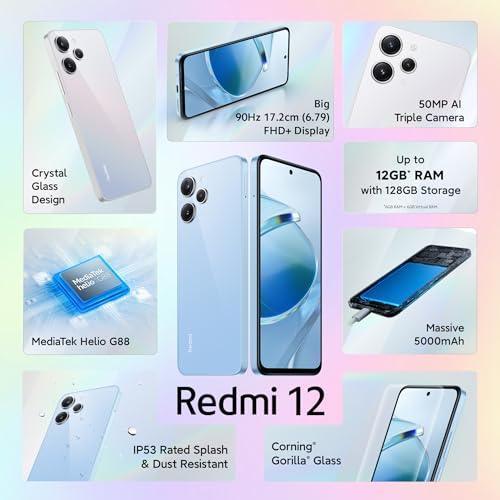 Redmi 12(Pastel Blue, 6GB RAM, 128GB Storage) Refurbished - Image 7