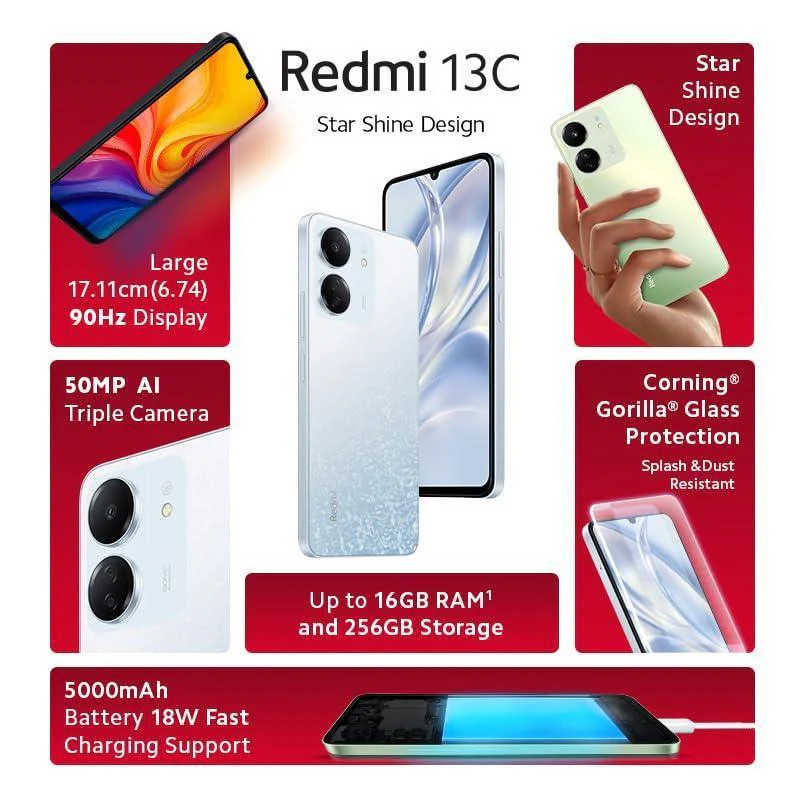 Redmi 13C (Starfrost White, 4GB RAM, 128GB Storage) Refurbished - Image 6