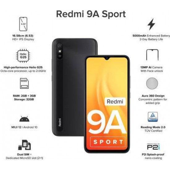 Redmi 9A Sport (Carbon Black, 32 GB) (3 GB RAM) Refurbished - Image 3